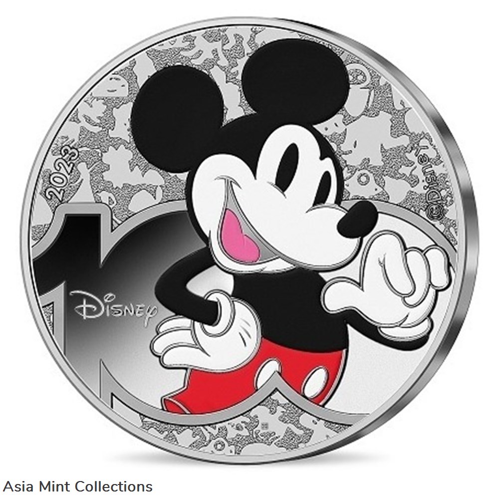 coins ingots bullion silver coin 2023 coffret diptyque 10 euro france argent disney