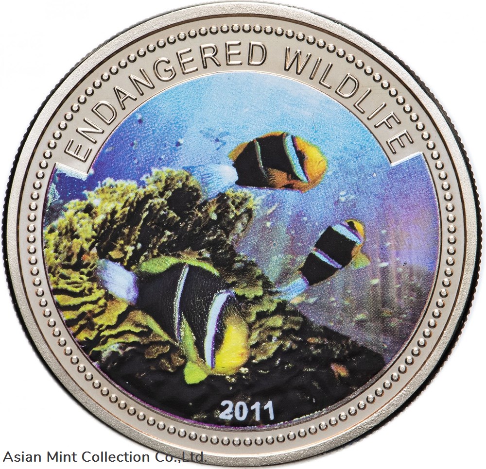 2011- 1 dollar Silver coin Anemonefish Palau coins ingots bullion 2011 1 dollar silver coin anemonefish palau