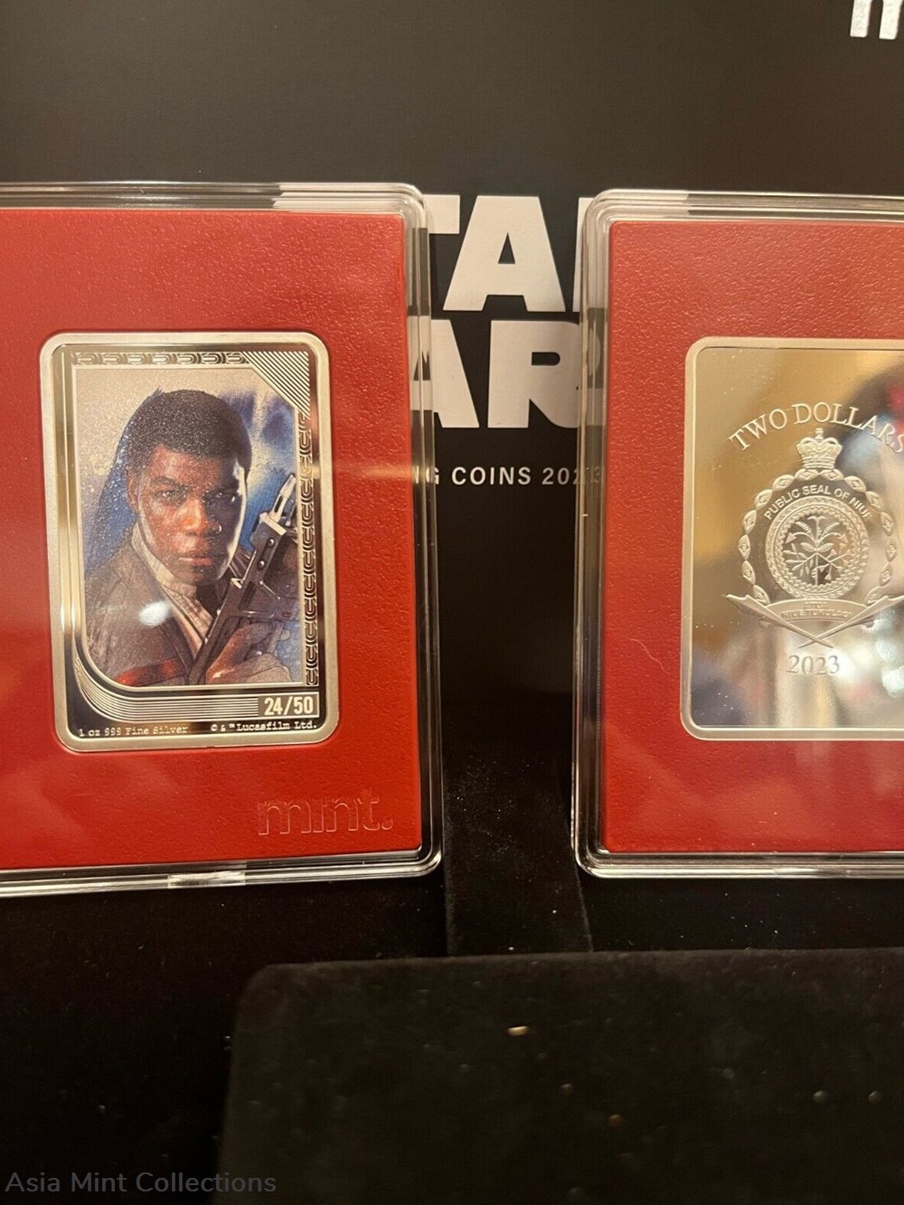 2023 Niue Star Wars Mint Trading Coins Finn 24/50 figurines cinema 2023 niue star wars mint trading coins finn 24 50