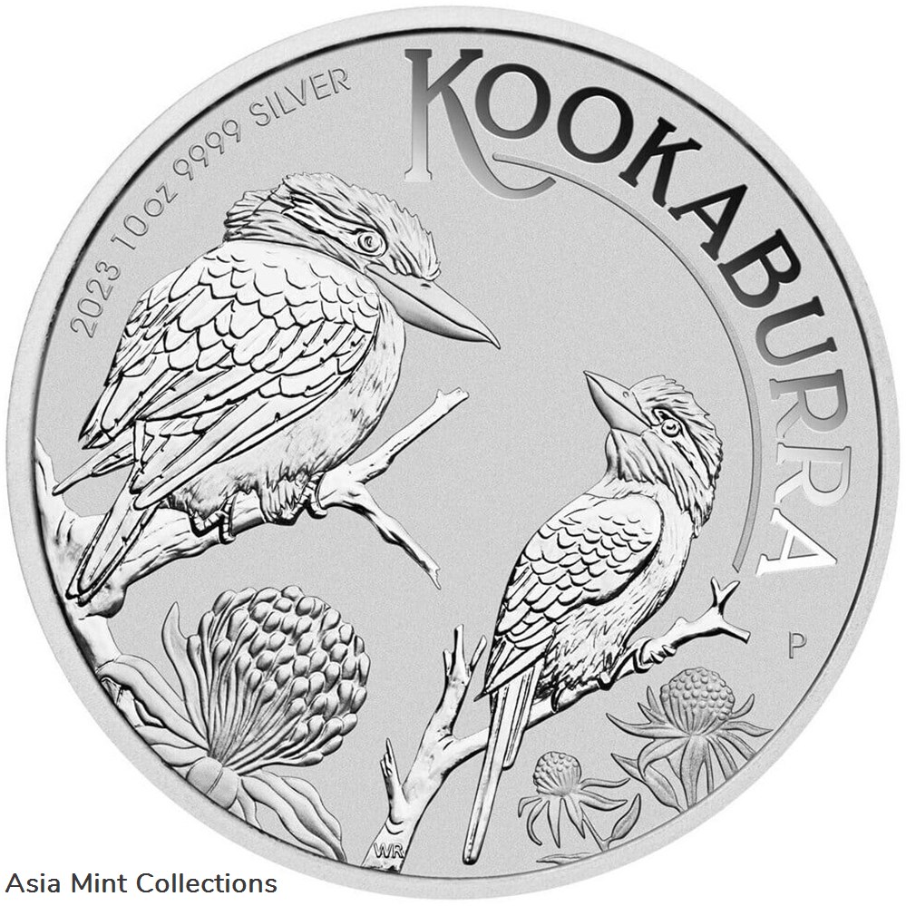 2023 - 10 Oz 9999 Silver Coin Perth Mint Kookaburra Australia Bullion Brand New 2 coins ingots 2023 10 oz 9999 silver coin perth mint kookaburra australia bullion brand new