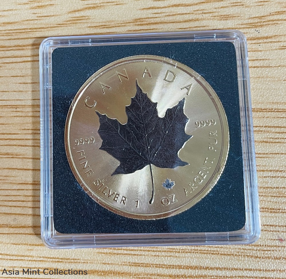 2022 - Maple Leaf Canada Silber + Rhodium Gold 1 oz / Unze coins ingots bullion silver coin 2022 maple leaf canada silber rhodium gold 1 oz unze