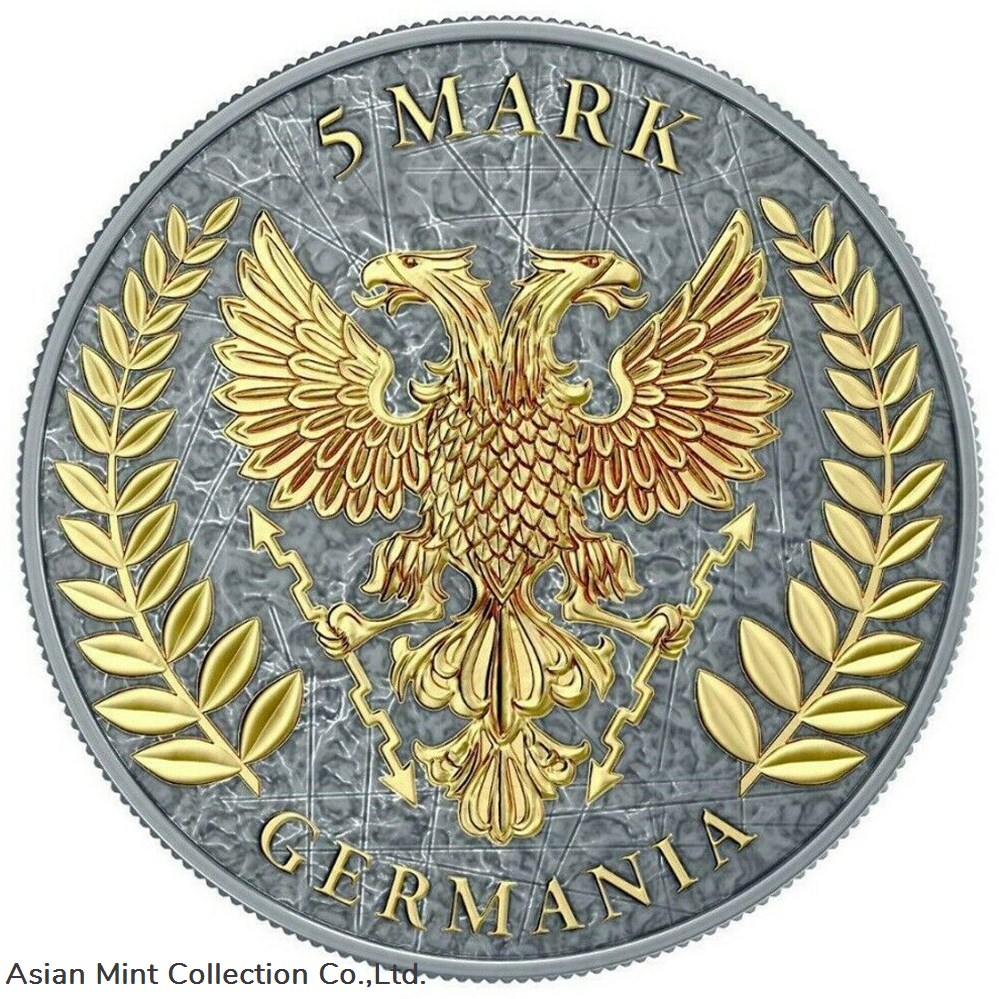 coins ingots bullion 2019 germania red crystal cross 1oz silver antique finish coin