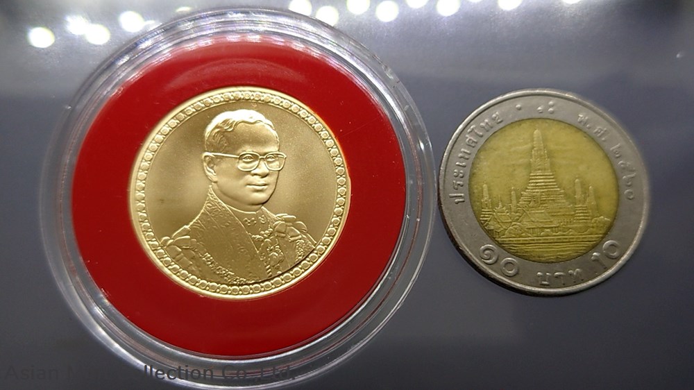 2006 - Gold coin face price 12000 Baht Commemorating the 60th Anniversary of the King's Rama 9 reign 3 coins ingots bullion 2006 gold coin face price 12000 baht commemorating the 60th anniversary of the king s rama 9 reign