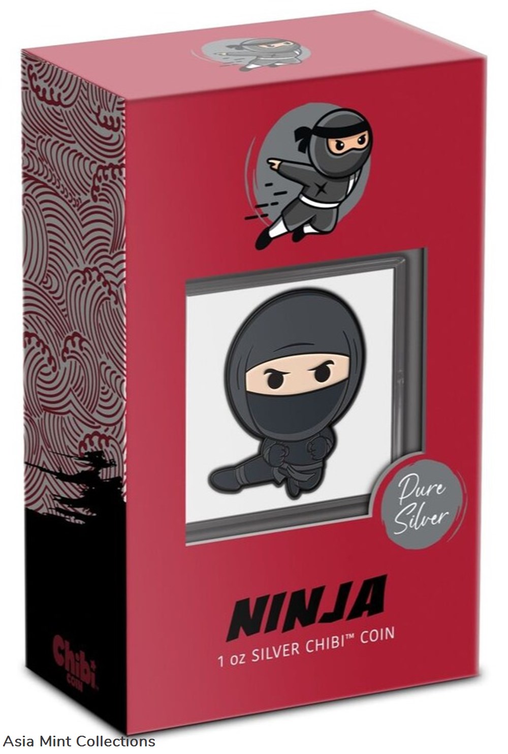 2022 Niue Warriors of History Ninja 1 oz. Silver Proof Chibi Coin 4 coins ingots bullion 2022 niue warriors of history ninja 1 oz silver proof chibi coin