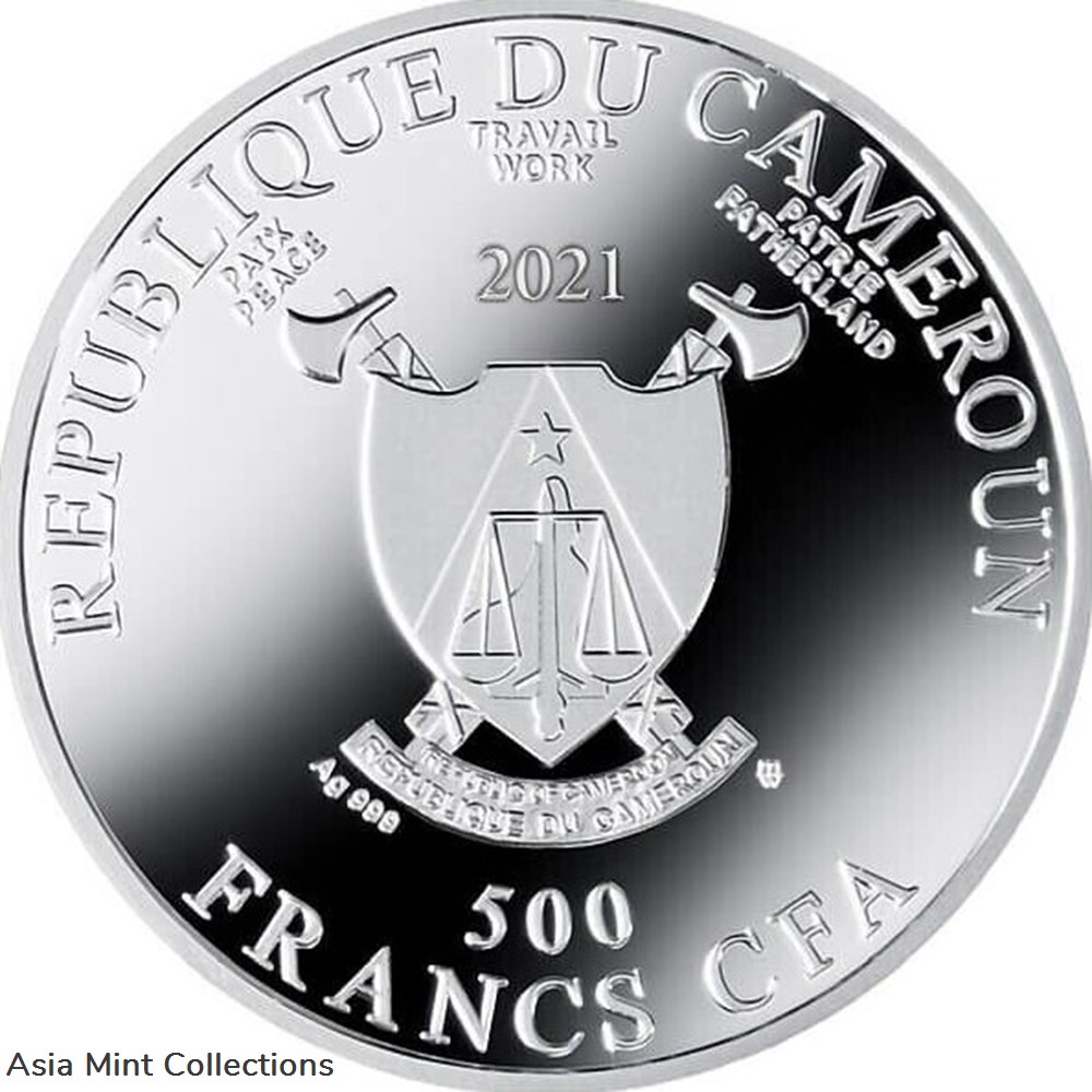 2021 - Adoration of the Trinity Albrecht Dürer Proof Silver Coin CFA Cameroon 2 coins ingots bullion 2021 adoration of the trinity albrecht durer proof silver coin cfa cameroon