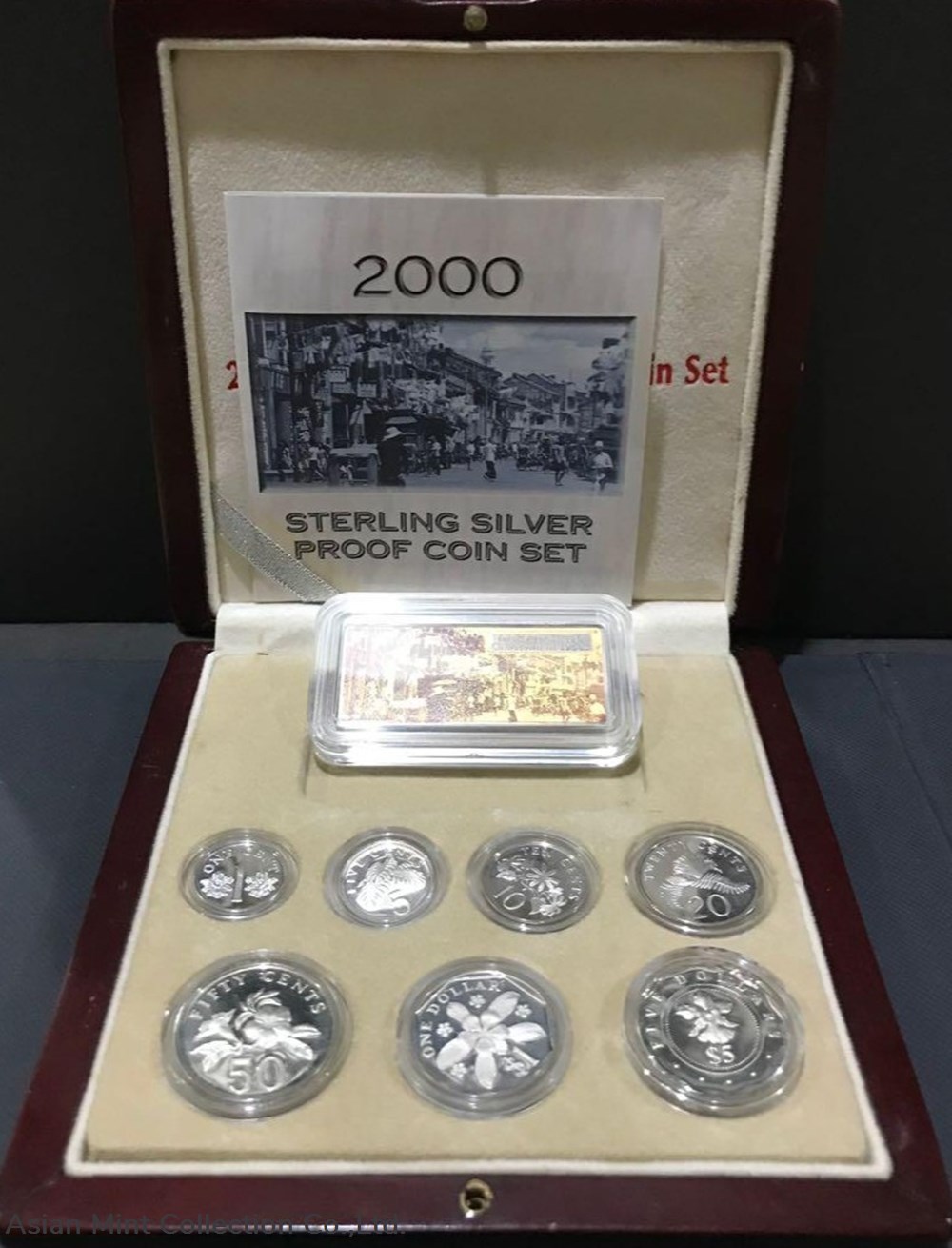 2000 Sterling Silver Proof Coin Set With box & COA coins 2000 sterling silver proof coin set with box coa