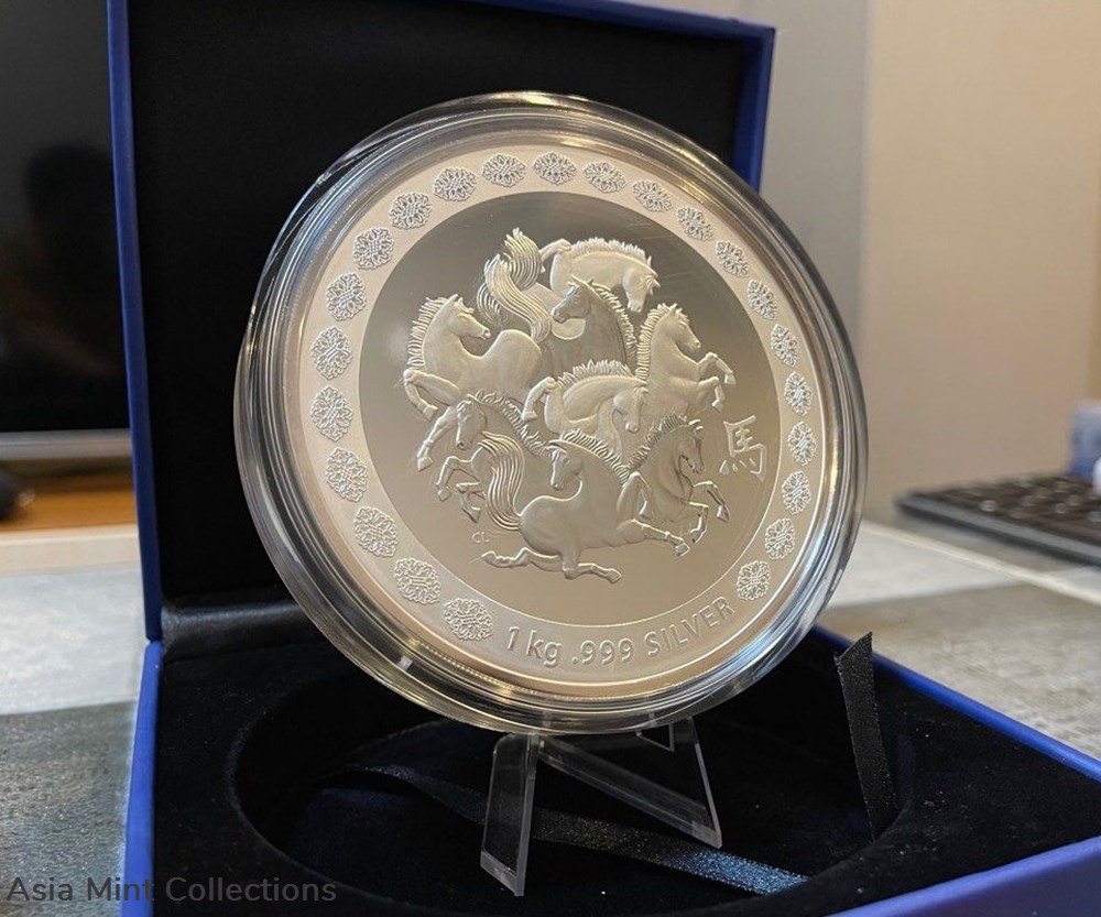2002 Australia $30 By Royal Australia Mint-RAM Year of the Horse Coin 1-Kilo Silver Proof Coin 2 coins ingots bullion 2002 australia 30 by royal australia mint ram year of the horse coin 1 kilo silver proof coin