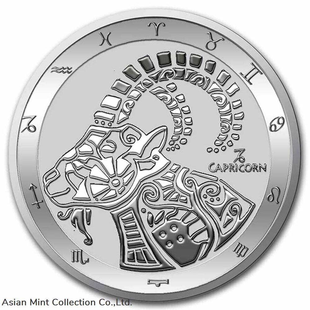 2022 - $5 Zodiac Series Capricorn Tokelau 1 oz Silver BU coins ingots bullion coin 2022 5 zodiac series capricorn tokelau 1 oz silver bu