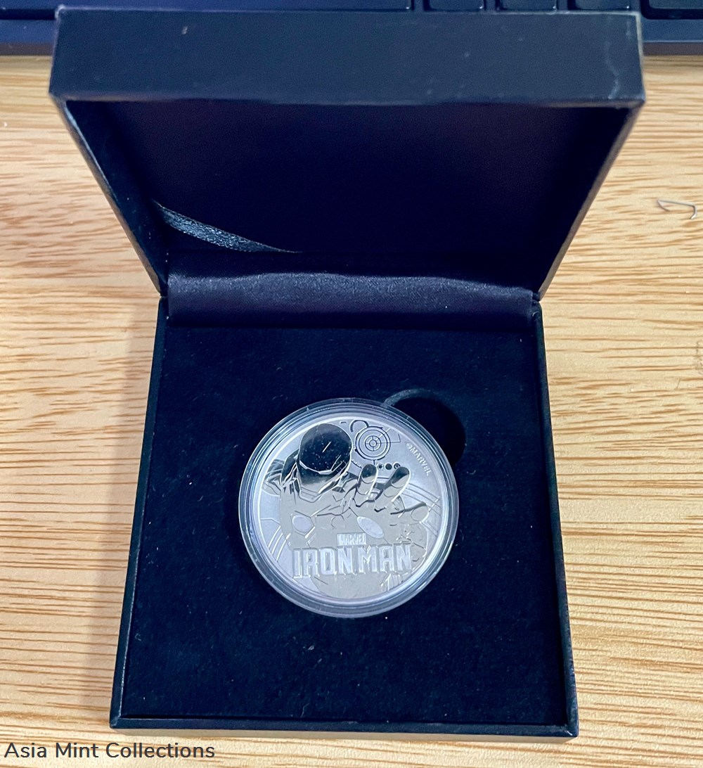 2018 MARVEL IRONMAN QEII REVERSE FROSTED TUVALU 1OZ SILVER PROOF $1 COIN & BOX 3 coins ingots bullion 2018 marvel ironman qeii reverse frosted tuvalu 1oz silver proof 1 coin box