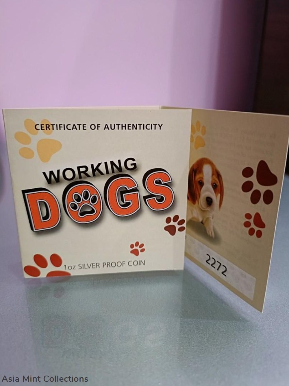 2011 Working Dogs Coin Series - Beagle Detector Dog 1oz Silver Proof Coin 5 coins ingots bullion 2011 working dogs coin series beagle detector dog 1oz silver proof coin