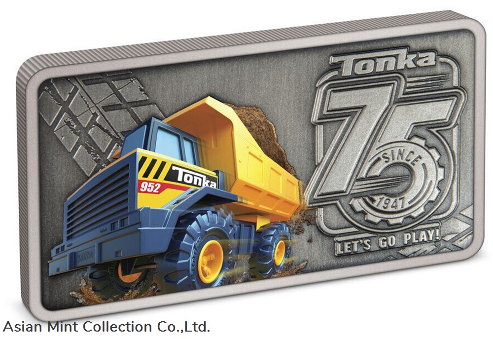 2022 Niue 1 oz Silver Tonka 75th Anniversary Coin Tonka Truck Silver bar 2 coins ingots bullion 2022 niue 1 oz silver tonka 75th anniversary coin tonka truck silver bar