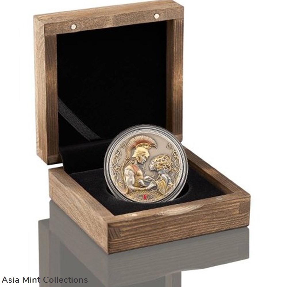 coins ingots bullion 2022 medea and jason s love myths of love 2 oz antique finish silver coin