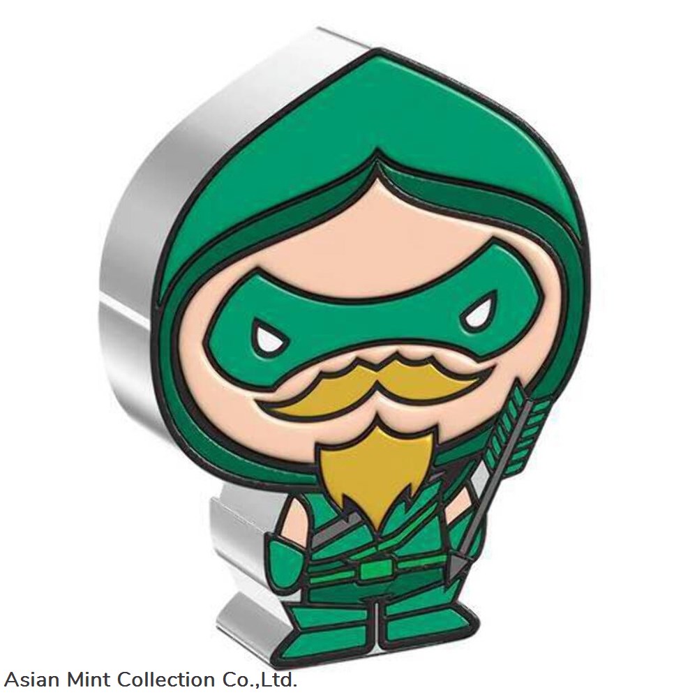 2022 Niue DC Comics Green Arrow 1oz Silver Chibi Proof Coin coins ingots bullion ingot 2022 niue dc comics green arrow 1oz silver chibi proof coin