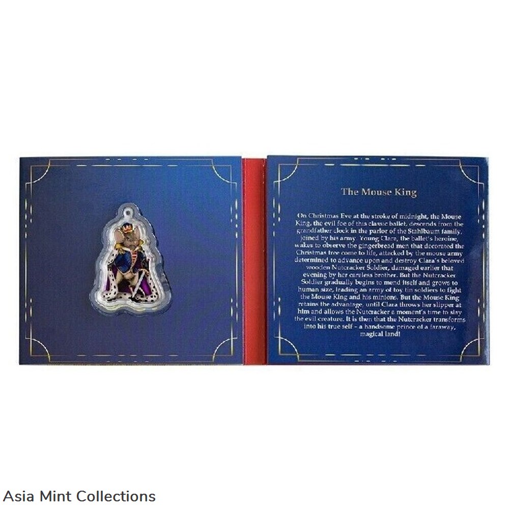 2023 - The Mouse King The Nutcracker PAMP Salomon Islands 1oz Silver PP with Original Packaging 6 coins ingots bullion coin 2023 the mouse king the nutcracker pamp salomon islands 1oz silver pp with original packaging