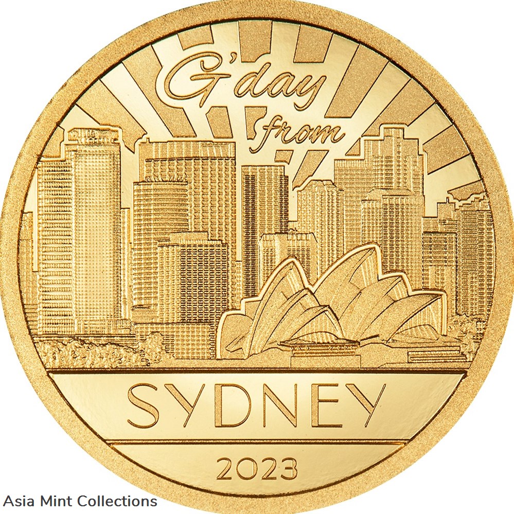 2023 Cook Islands Big City Lights Sydney 0.5g Gold Proof Coin coins ingots bullion 2023 cook islands big city lights sydney 0 5g gold proof coin