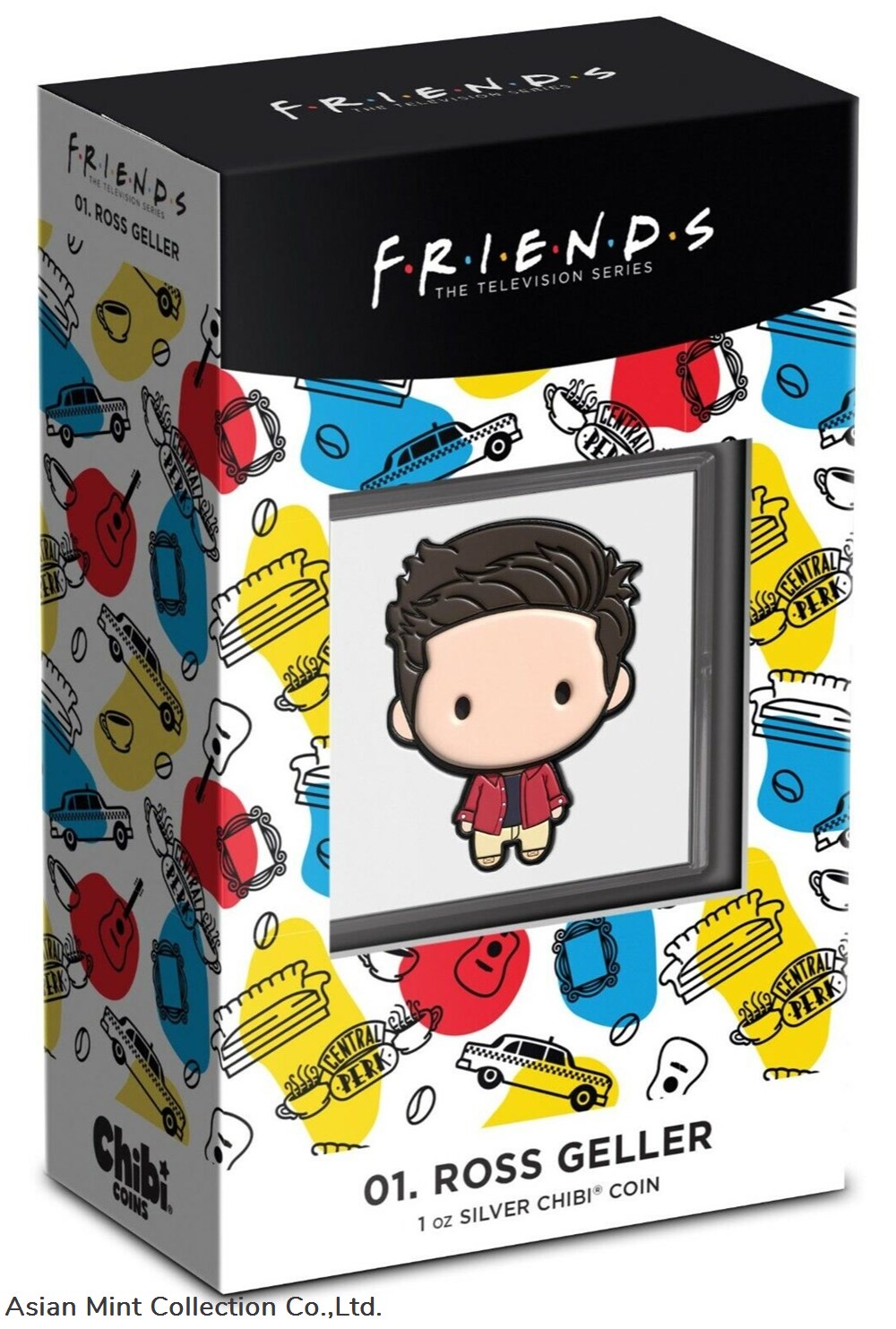 coins ingots bullion coin 2022 1 oz silver proof friends ross geller chibi