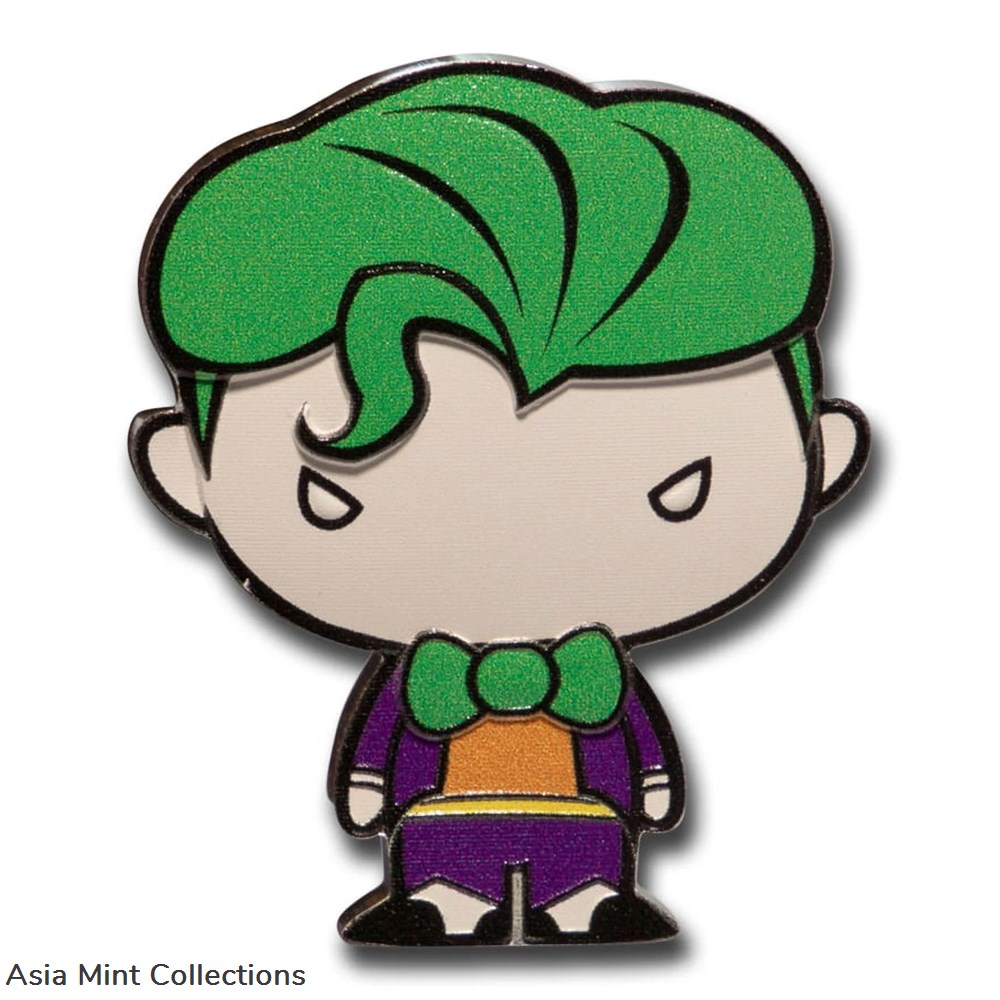 2020 Niue DC Comics The Joker Chibi Coin 1 oz Colorized Shaped Silver Batman coins ingots bullion 2020 niue dc comics the joker chibi coin 1 oz colorized shaped silver batman