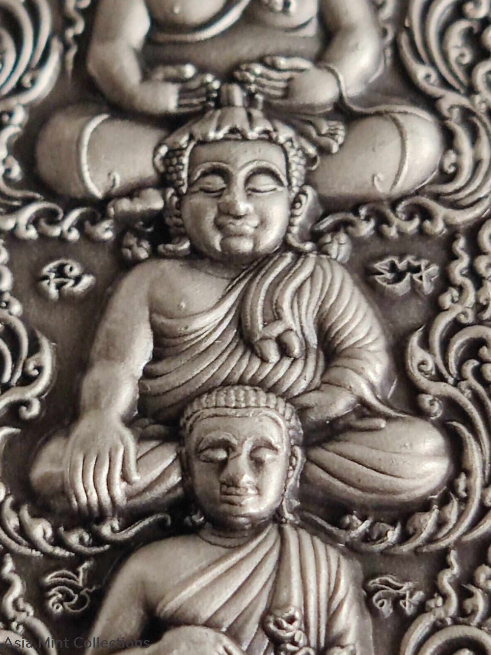 2021 - Authentic Thai amulet Happy Buddha Sangkachai Siwali Upakut Lucky LP PHAT real 4 coins ingots bullion silver coin 2021 authentic thai amulet happy buddha sangkachai siwali upakut lucky lp phat real