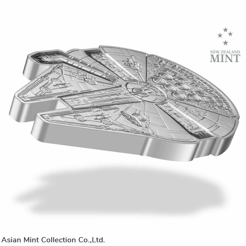 2022 Niue Star Wars Millennium Falcon Shaped 3oz Silver Coin 2 coins ingots bullion ingot 2022 niue star wars millennium falcon shaped 3oz silver coin