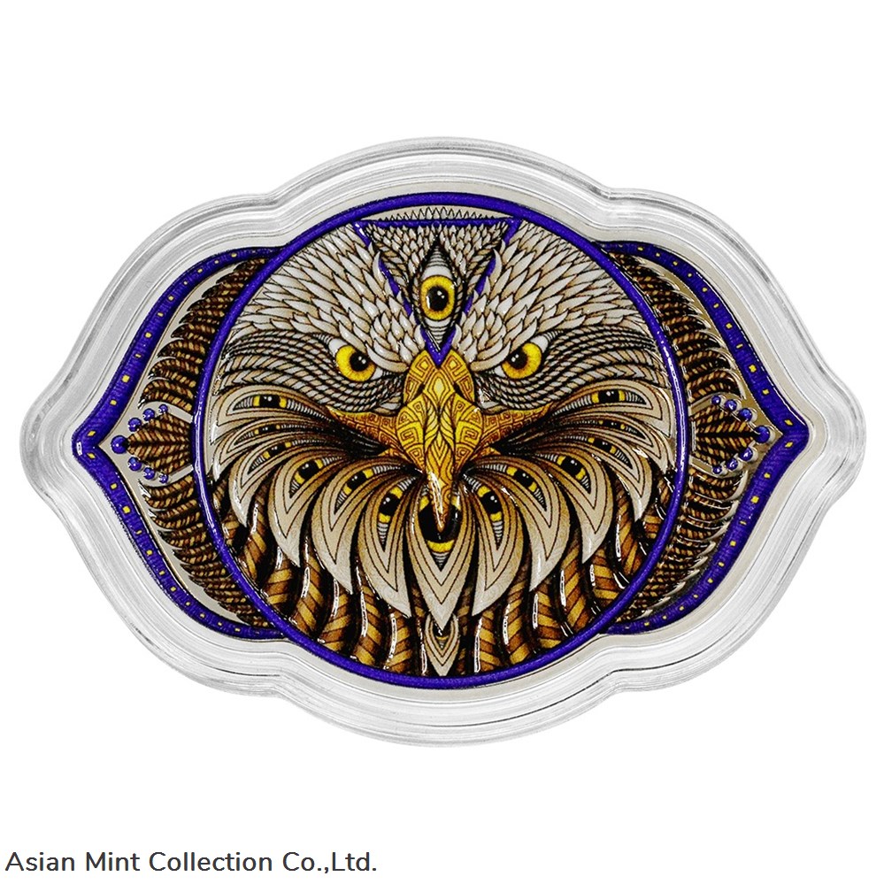 2023 Solomon Islands Eagle of the 6th Chakra 2oz Silver Colorized Coin coins ingots bullion 2023 solomon islands eagle of the 6th chakra 2oz silver colorized coin