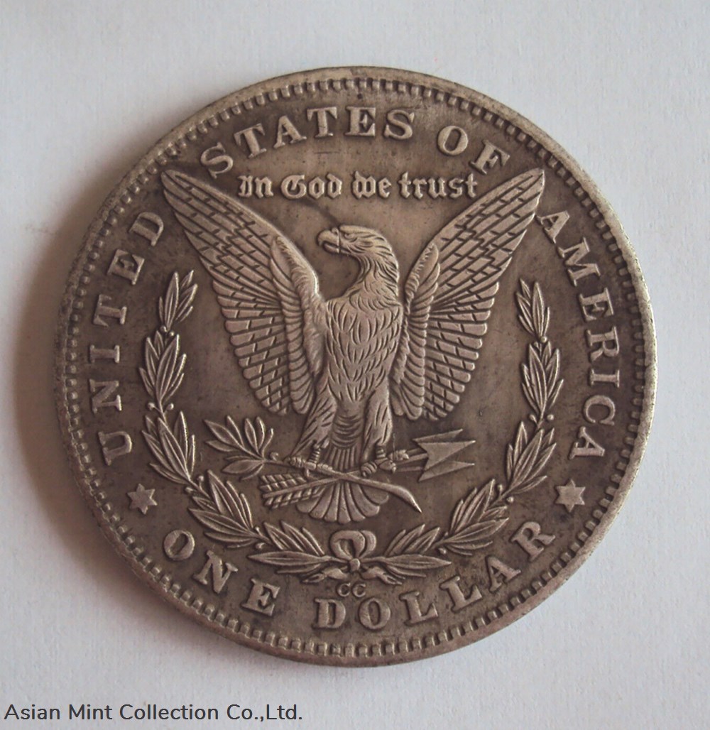 1881 - 1 dollar 'hobo nickel' Carson City 'anime girl' (based on Morgan) UNC coins world united states 1881 1 dollar hobo nickel carson city anime girl based on morgan unc