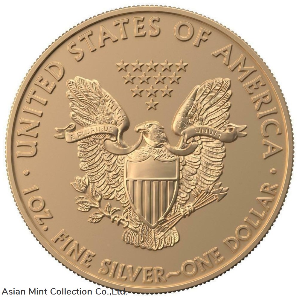 2019 - Liberty Silver Eagle Faces of America Texas Ranger 1 Oz Silver Coin Gilded & Varnish $1 coins world united states 2019 liberty silver eagle faces of america texas ranger 1 oz silver coin gilded varnish 1
