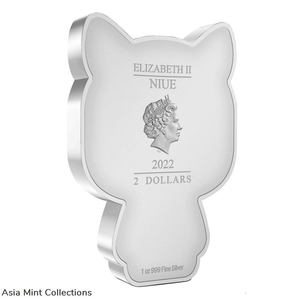 2022 - Niue - 1 Oz Silver Proof - Chibi Lunar Series Year of the Tiger 2 coins ingots bullion coin 2022 niue 1 oz silver proof chibi lunar series year of the tiger