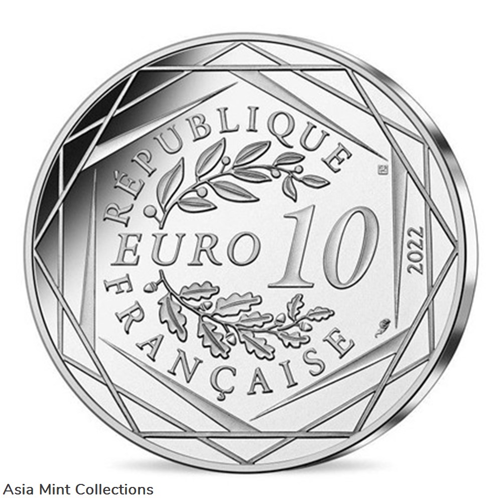2022 - 10 euro France silver – Asterix (complicity) 3 coins ingots bullion coin 2022 10 euro france silver asterix complicity
