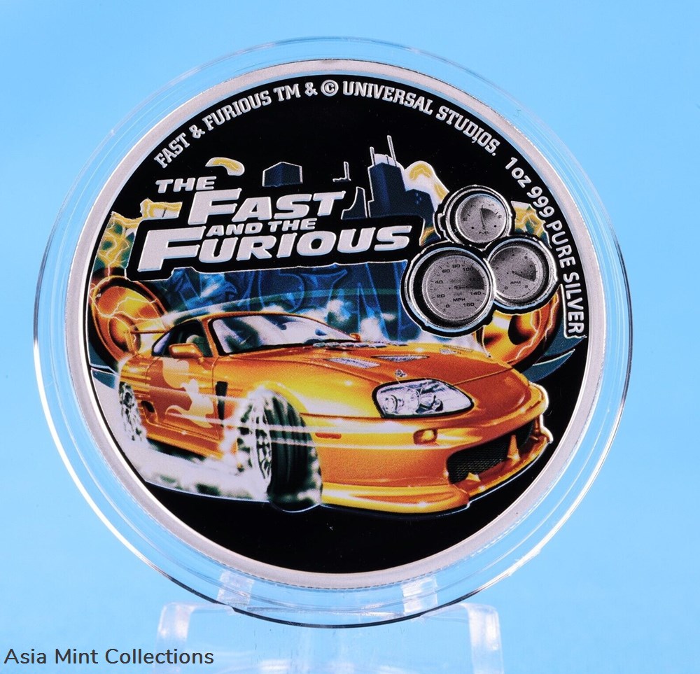 2023 - Fast and Furious ™ Niue 1 Oz Silber PP / Proof Color mit OVP 4 coins ingots bullion silver coin 2023 fast and furious niue 1 oz silber pp proof color mit ovp