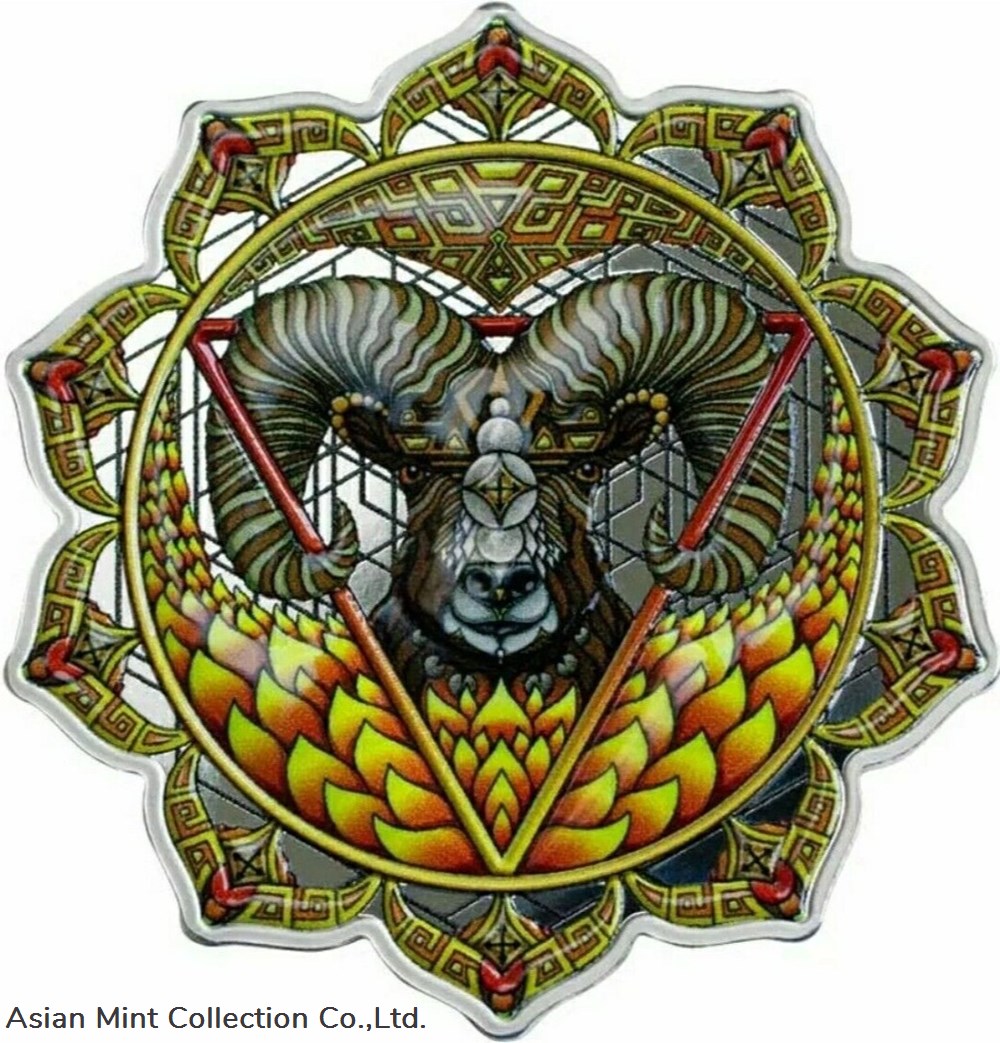 2022 $5 Solomon Islands RAM OF THE 3ER CHAKRA Phil Lewis 2 Oz Silver Proof Coin. coins ingots bullion 2022 5 solomon islands ram of the 3er chakra phil lewis 2 oz silver proof coin