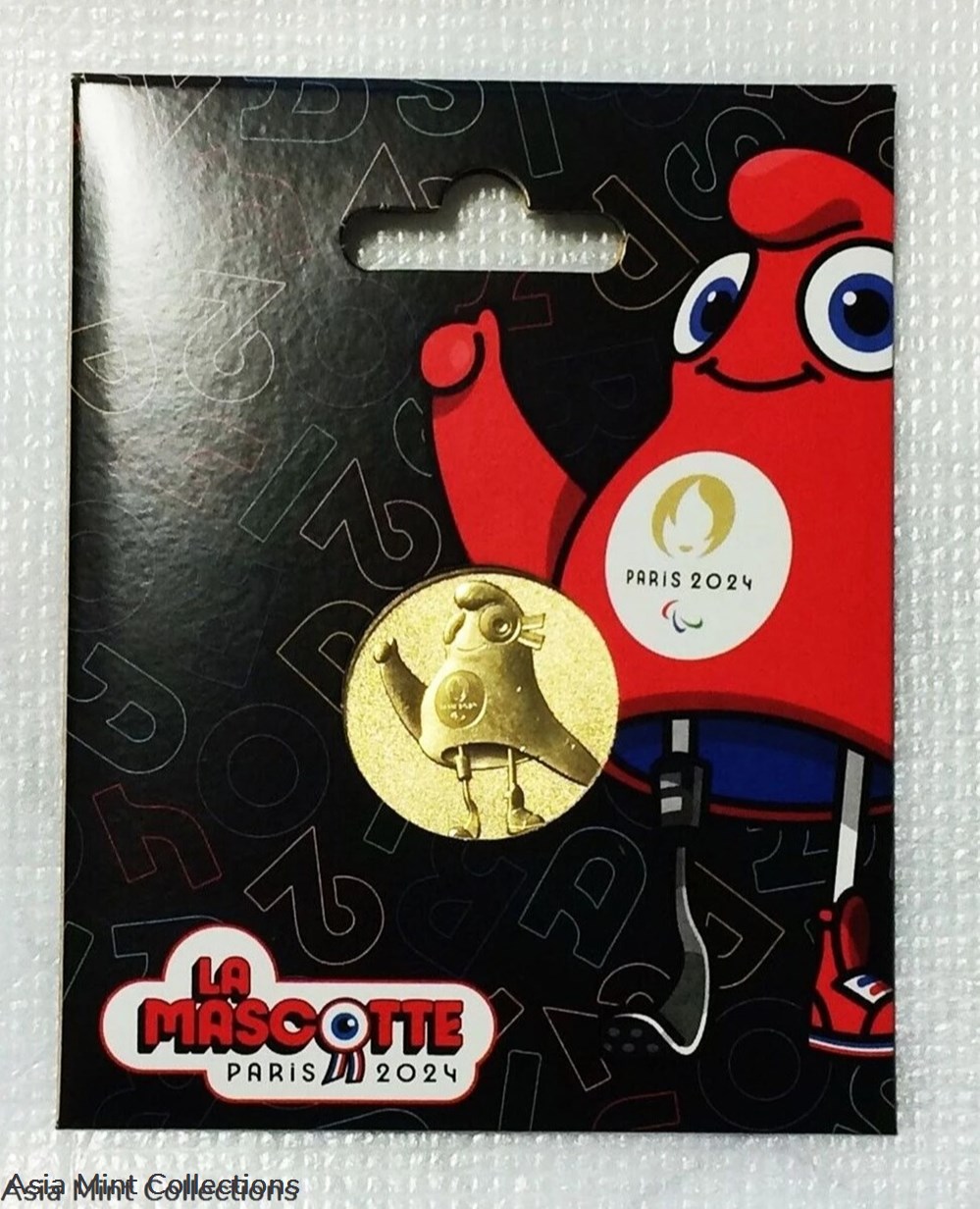 2024 - Paris Mint - Paris Paralympic Games -- The Paralympic Mascot CP018390XBV 3 coins ingots bullion gold coin 2024 paris mint paris paralympic games the paralympic mascot cp018390xbv