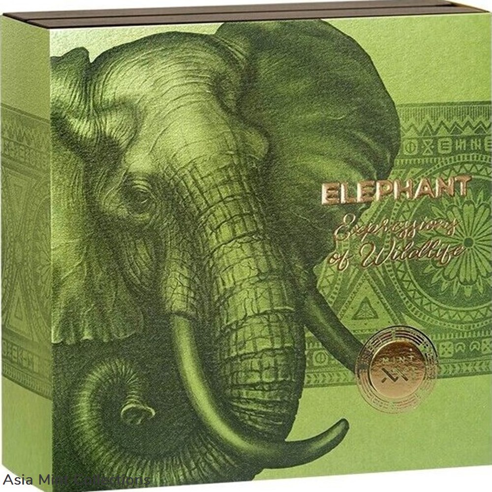 2023 - Elephant Expressions of Wildlife 2 oz Silver Coin CFA Cameroon 4 coins ingots bullion 2023 elephant expressions of wildlife 2 oz silver coin cfa cameroon