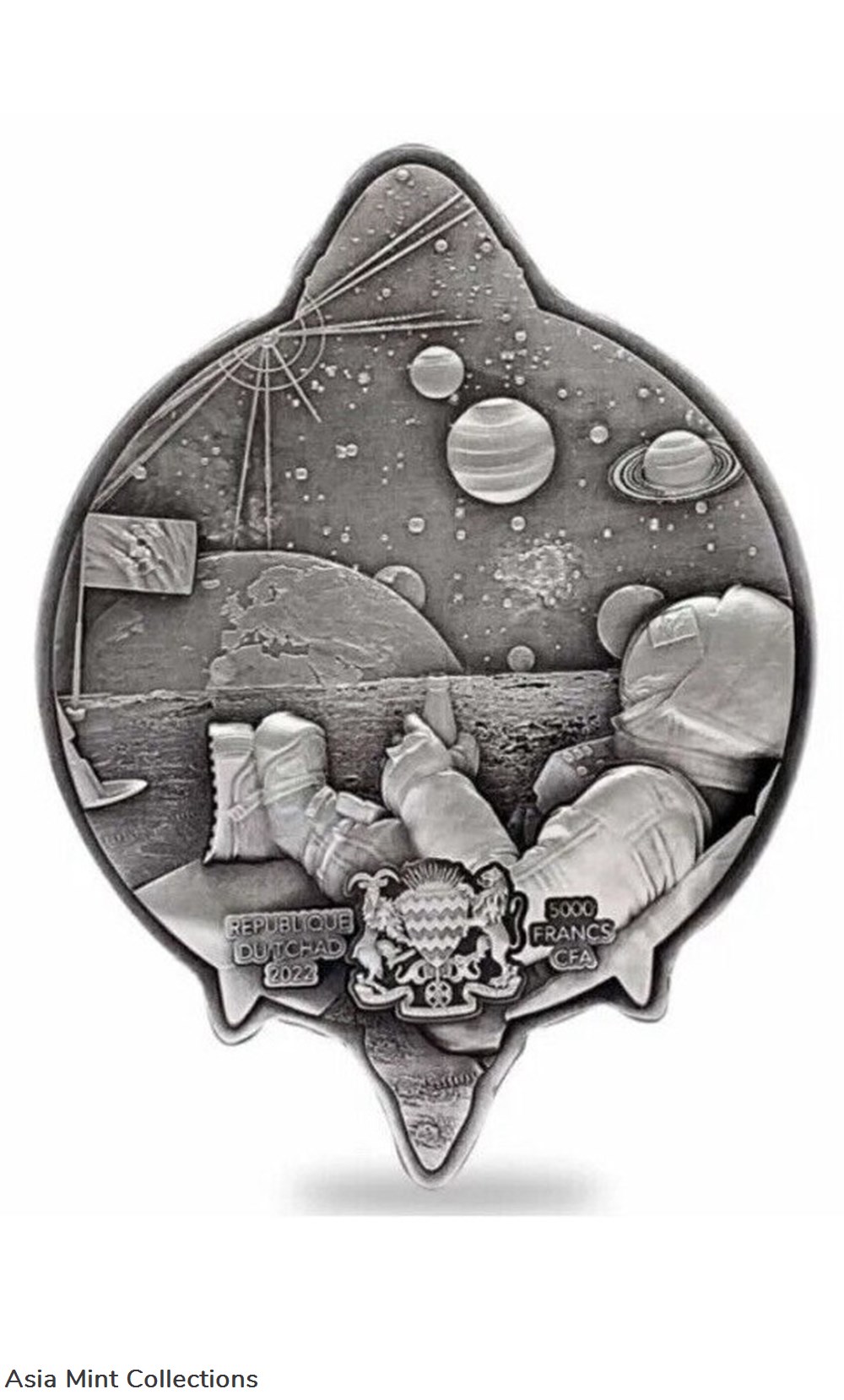 2022 Chad 1 oz Silver Bitcoin Rocket Shaped Antiqued High Relief Coin .999 Fine 3 coins ingots bullion 2022 chad 1 oz silver bitcoin rocket shaped antiqued high relief coin 999 fine