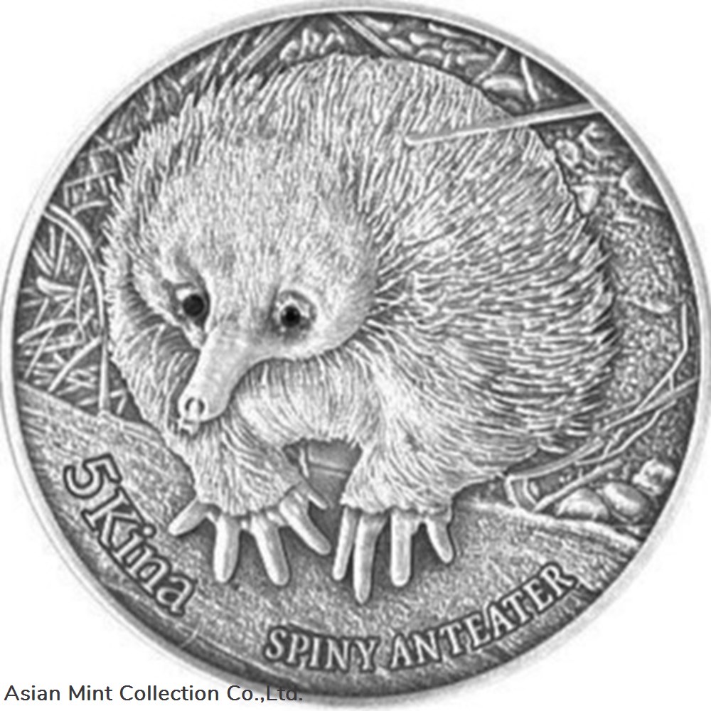 2012 - Spiny Anteater With 0.005 Carat Diamond "Special: eyes with 2 black diamonds" coins ingots bullion silver coin 2012 spiny anteater with 0 005 carat diamond special eyes with 2 black diamonds