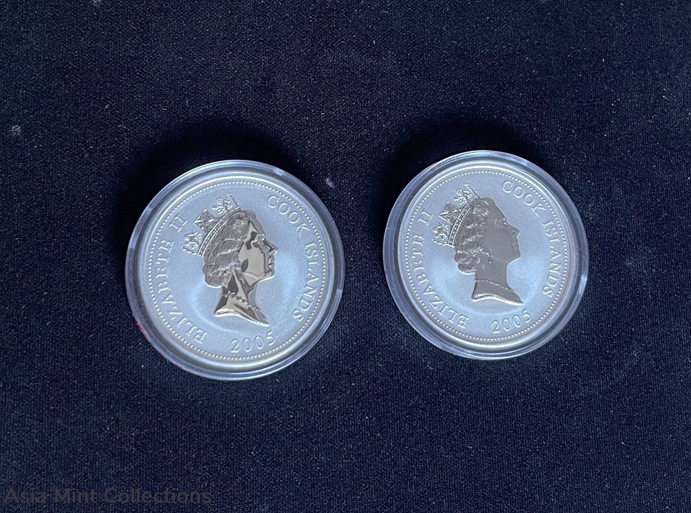 coins ingots bullion 2005 perth mint cook island 1 master qi bai shi art work colorized silver coin sets 1oz