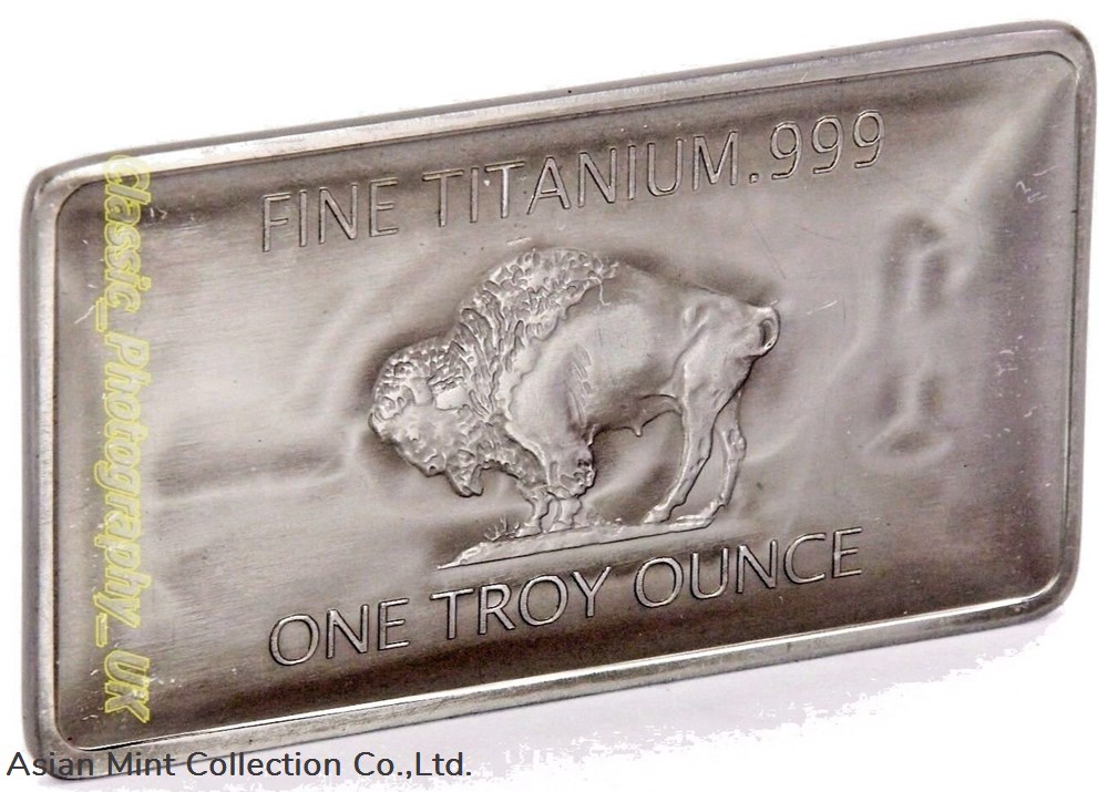 PURE TITANIUM Buffalo Bar 1Oz .999 Fine Titanium BULLION Investment Bar 1 Ounce coins ingots pure titanium buffalo bar 1oz 999 fine titanium bullion investment bar 1 ounce