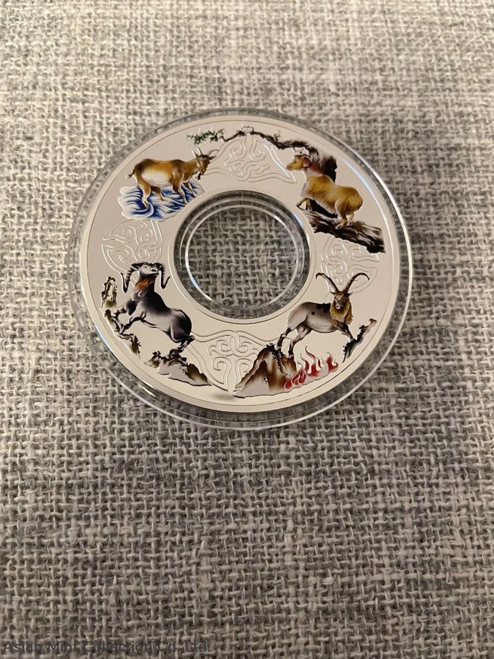 2015 Tokelau YEAR OF THE GOAT ELEMENTAL GOATS $10 Silver Coin Proof 2 oz 2 coins ingots bullion 2015 tokelau year of the goat elemental goats 10 silver coin proof 2 oz