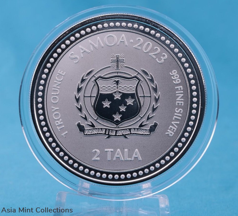 2023 - The Teacher Jesus 1 Oz Silver 999 Samoa 2 Tala ST/BU 6 coins ingots bullion coin 2023 the teacher jesus 1 oz silver 999 samoa 2 tala st bu