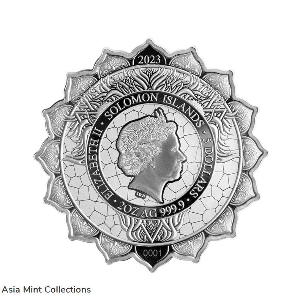 2023 Solomon Islands Lion of the 5th Chakra 2oz Silver Colorized Coin 2 coins ingots bullion 2023 solomon islands lion of the 5th chakra 2oz silver colorized coin