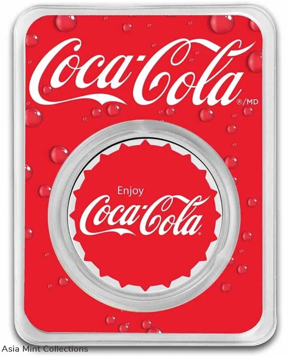 Coca-Cola® 1 oz .999 Silver Colorized Round (Bottle Cap) In TEP coins ingots bullion coin coca cola 1 oz 999 silver colorized round bottle cap in tep