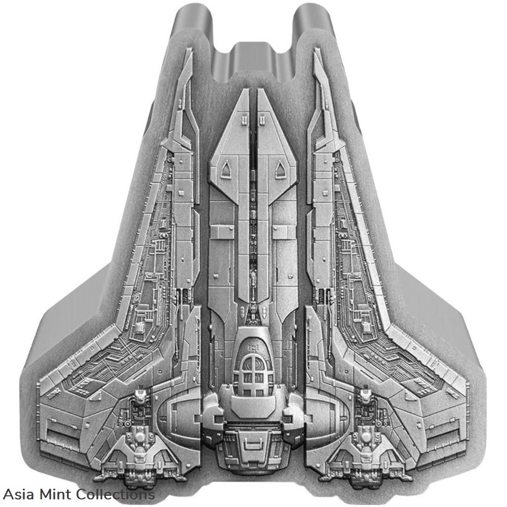 2023 Niue 1 oz Silver $2 Star Wars Bo-Katan Gauntlet Starfighter coins ingots bullion coin 2023 niue 1 oz silver 2 star wars bo katan gauntlet starfighter