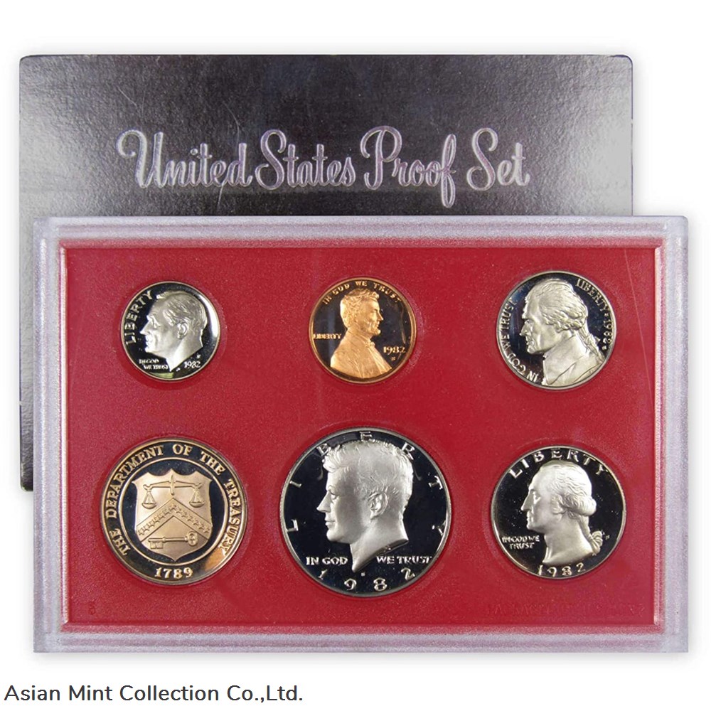 1982 - United States Proof Set coins world 1982 united states proof set