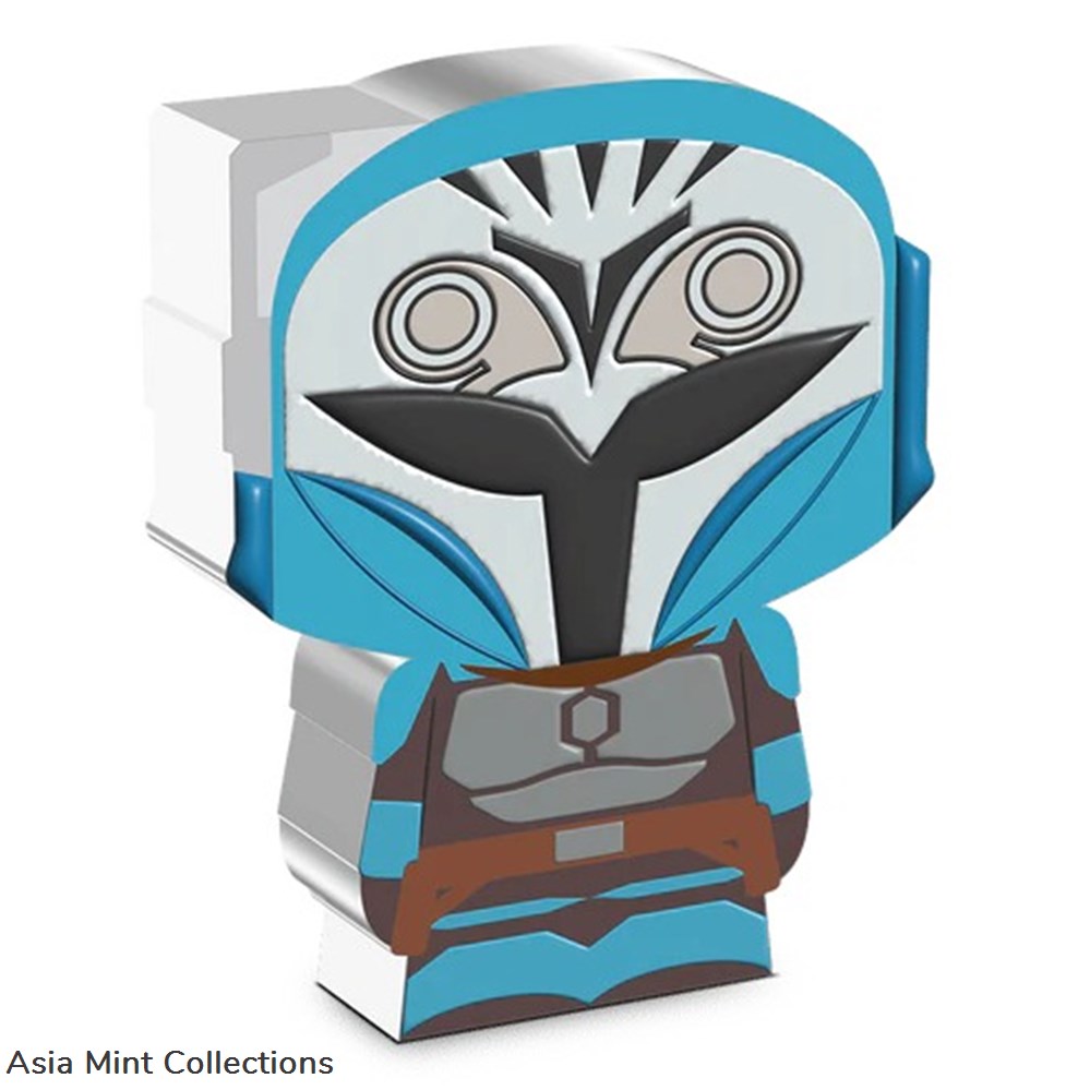 2023 Niue Star Wars Bo-Katan Kryze 1oz Silver Colored Proof Chibi Coin coins ingots bullion 2023 niue star wars bo katan kryze 1oz silver colored proof chibi coin