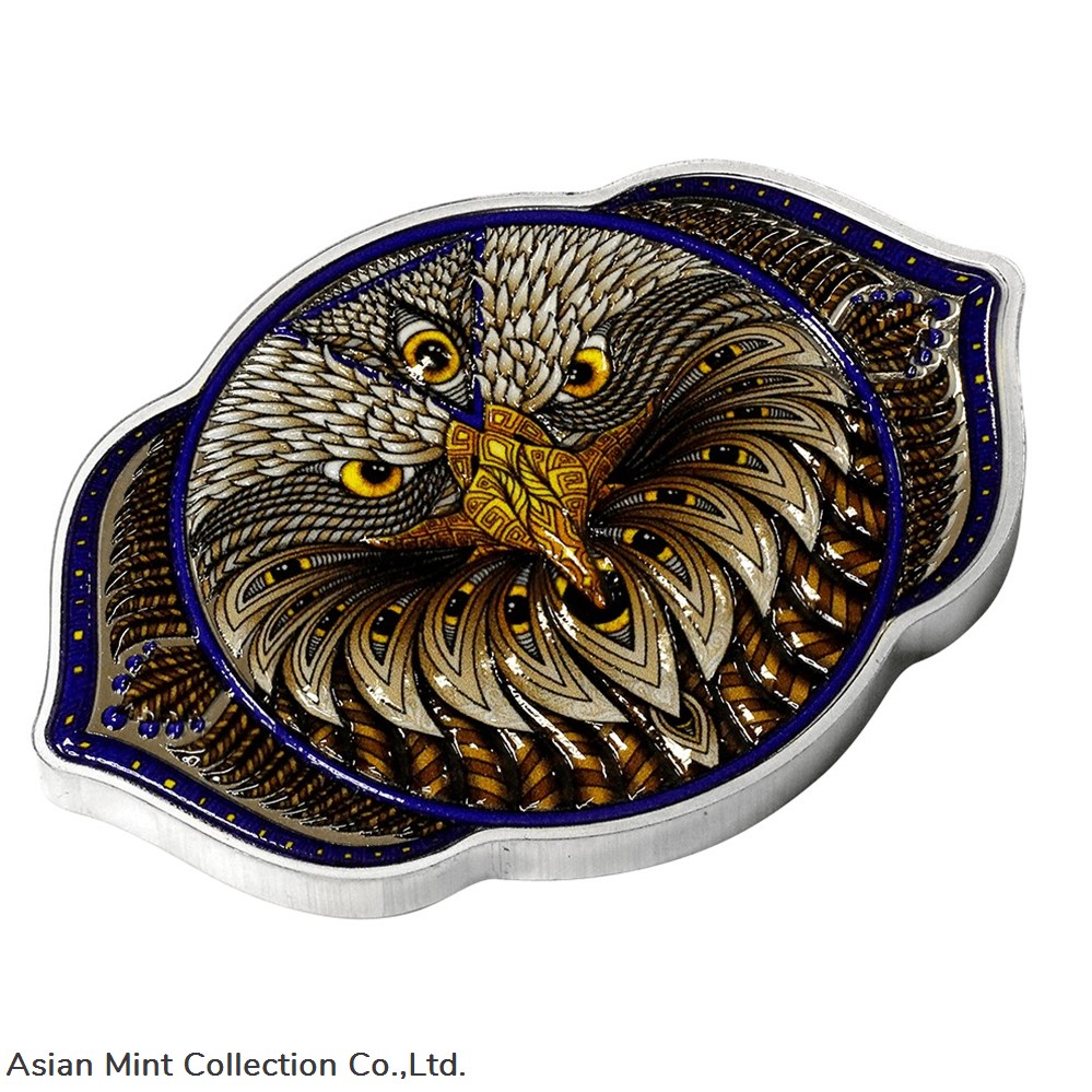 2023 Solomon Islands Eagle of the 6th Chakra 2oz Silver Colorized Coin 2 coins ingots bullion 2023 solomon islands eagle of the 6th chakra 2oz silver colorized coin