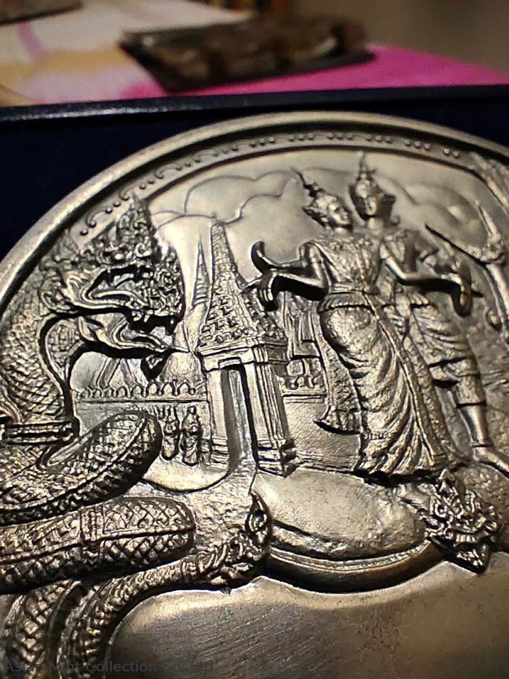 1982 Thai Rattanakosin pewter medallion 3 medals thailand 1982 thai rattanakosin pewter medallion