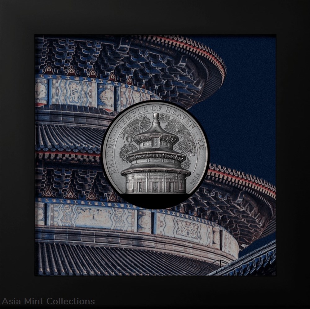 coins ingots bullion 2023 cook islands beijing temple of heaven 2oz silver antiqued coin