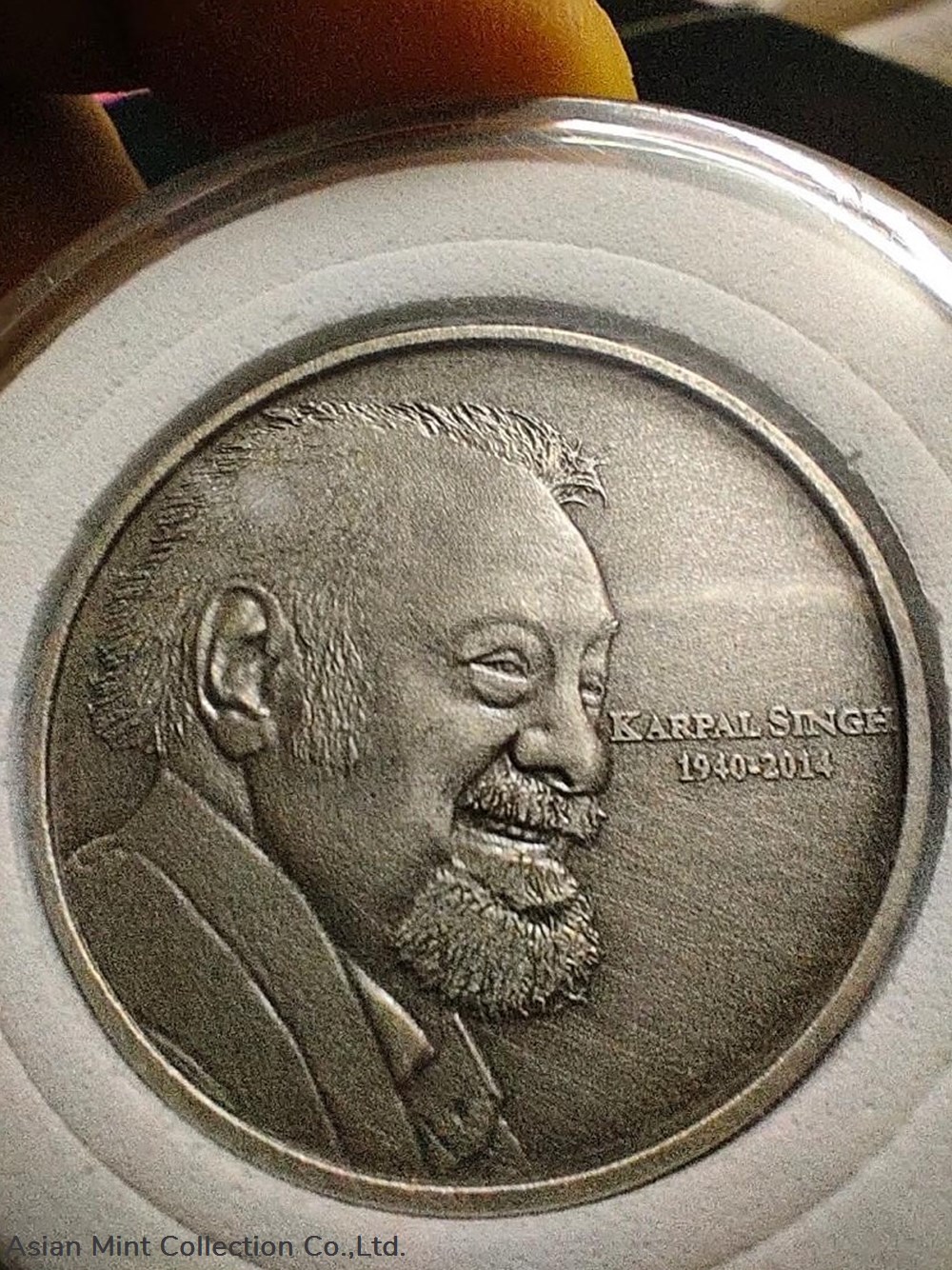 2014 - Karpal Singh (Tiger of Jelutong) pewter commemorative medallion medals 2014 karpal singh tiger of jelutong pewter commemorative medallion