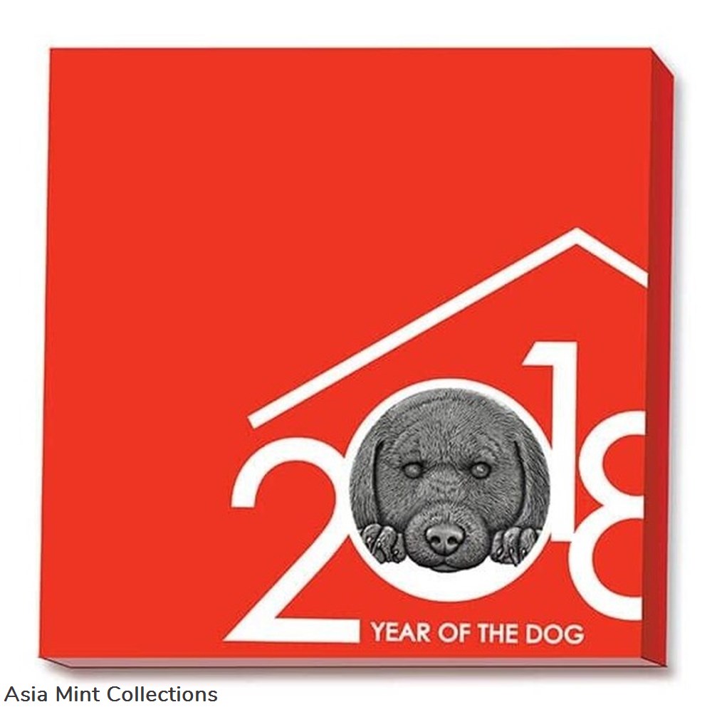 2018 - Year of the Dog 3 oz Antique finish Silver Coin 3000 Francs CFA Cameroon 5 coins ingots bullion 2018 year of the dog 3 oz antique finish silver coin 3000 francs cfa cameroon