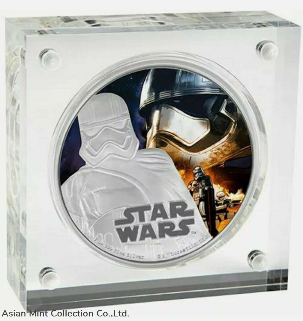 coins ingots bullion 2016 1 oz proof silver 2 niue star wars captain phasma coin