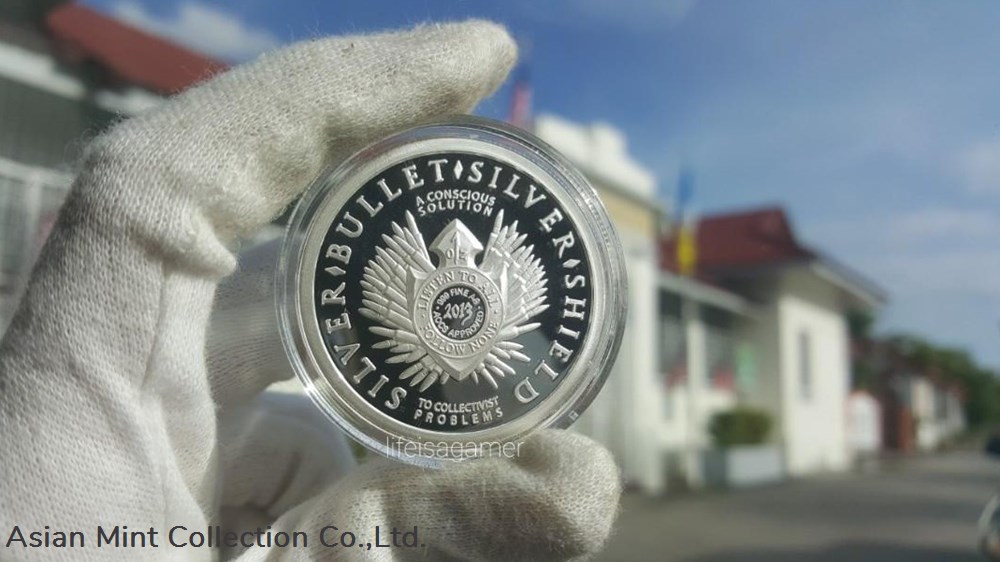 coins ingots bullion coin 2013 silver bullet silver shielsd sbss ag47 1 oz silver proof like in briefcase with certificate